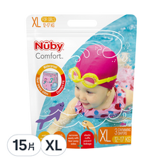 Nuby 游泳褲型尿布 女童, XL, 15片