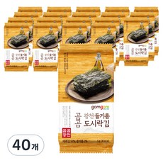 곰곰 광천 들기름 도시락김, 5g, 40개 5g, 40개입