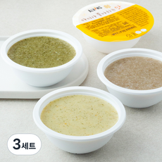 엘빈즈 클래식 냉장 이유식 초기2(만 5~6개월) B세트, (한우무우묽은죽 + 바나나단호박묽은죽 + 닭가슴살비트묽은죽 + 한우사과묽은죽) x 160g, 3세트