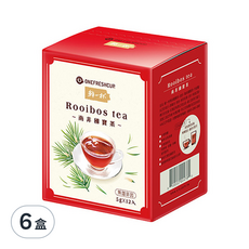 鮮一杯 南非國寶茶 5克x12入, 不含咖啡因, 5g, 12包, 6盒