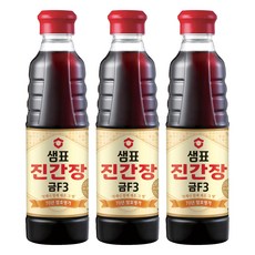 샘표 진간장 금F3, 500ml, 3개