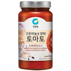 청정원 구운마늘과 양파 토마토 스파게티소스, 600g, 1개