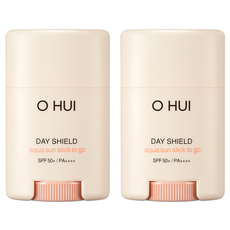 오휘 데이쉴드 아쿠아 선스틱 투 고 SPF50+ PA++++, 14g, 2개
