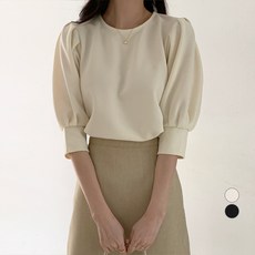 afinar 女款泡泡袖短袖雪紡衫