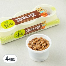 풀무원 살아있는 실의힘 꼬마나또 버터 간장소스 3개입, 89.7g, 4세트 - 아기낫또