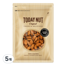 투데이넛 구운아몬드, 300g, 5개
