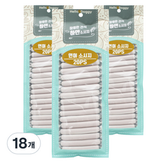 헬로도기 강아지 참좋은간식 하얀소시지 20p, 연어맛, 180g, 18개