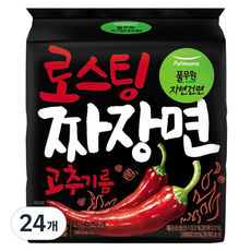 풀무원자연건면 고추기름 로스팅 짜장면 102.5g, 24개