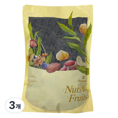 그린너트 너츠 앤 후르츠 건포도, 1kg, 3개