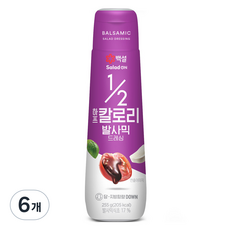 백설 하프칼로리 발사믹 드레싱, 255g, 6개
