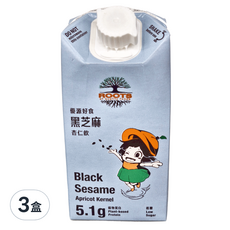 ROOTS of quality foods 優源好食 黑芝麻杏仁飲 原味, 300ml, 18瓶