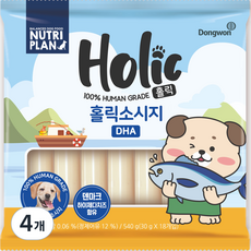 뉴트리플랜 동원 홀릭 DHA 소시지 18p, 혼합맛(어육/치즈), 540g, 4개