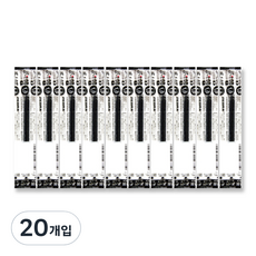 제브라 젤잉크 JF 리필심 1.0mm, 흑색, 20개