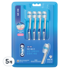 오랄비 깊은세정 고탄력 초미세모 틈새클린, 5개, 4개입