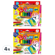 GLOBE CHEMICAL 吹吹筆, 10 種顏色, 4個