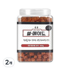 웰메이드 강아지 수제간식 400g, 연어별사탕져키맛, 2개