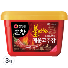 [청정원] 현미 불타는매운고추장, 450g, 3개