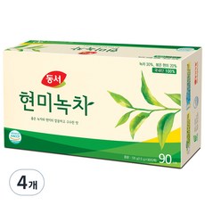 동서 현미녹차 티백, 1.5g, 90개입, 4개