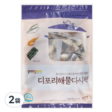 gomgom 沙丁魚海鮮昆布高湯包, 30袋入, 青花魚、昆布、蝦成分, 天然美味, 540g, 2袋