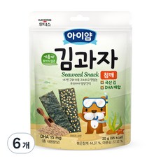 일동후디스 아이얌 김과자, 참깨, 20g, 6개 - 아이얌오가닉김