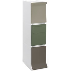 라이피스트 디큐브 가정용 분리수거함 오픈형 3단