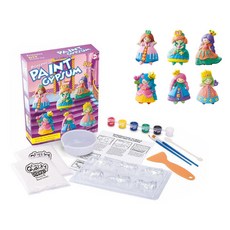 OhBabyLaugh 彩繪石膏, 可愛公主, DIY塗鴉玩具 1盒
