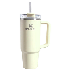 STANLEY 台灣公司貨 冒險系列 吸管隨手杯2.0, 880ml, 粉彩白, 1個