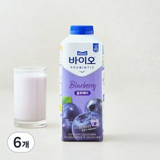매일바이오 드링킹 블루베리, 750ml, 1개입, 6개