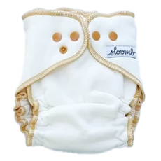 sloomb OBF 有機竹棉夜用布尿布, XS(2.3kg-4.9kg) ~ XL(14.5kg+), 70%竹纖維/30%有機棉, YARROW, 1個