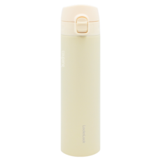 LocknLock 樂扣樂扣 SlimFit系列 彈蓋式保溫瓶, 象牙白, 400ml, 1個