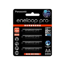 Panasonic eneloop pro 台灣公司貨 高階3號充電電池 BK-3HCCE4BTW, 4顆, 1組