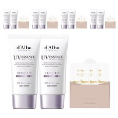 달바 워터풀 톤업 선크림 퍼플 SPF50+ PA++++ 50ml x 2p + 세럼 클렌저 3ml x 3p 세트, 5개