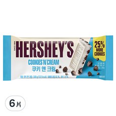 HERSHEY'S 好時 巧酥可可片, 25% More Cookies, 100g, 6片