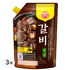 오뚜기 갈비양념 스파우트팩, 3개, 480g