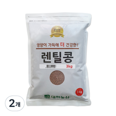 대한농산 렌틸콩, 3kg, 2개