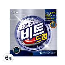 비트 드럼용 분말세제 본품, 2.8kg, 6개
