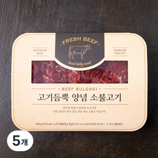 고기듬뿍 양념 소불고기 (냉장), 500g, 5개