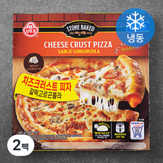 오뚜기 치즈크러스트 피자 갈릭 고르곤졸라 (냉동), 460g, 2팩