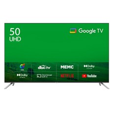 더함 4K UHD LED 구글 OS TV, 127cm(50인치), UA501UHD M8X CHIQ 2023, 고객직접설치, 스탠드형