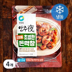 청정원 안주야 오븐에 초벌한 돈막창 (냉동), 260g, 4팩