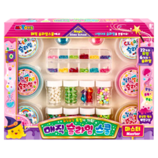 韓國MYTOYS 史萊姆 豪華寶盒28件組，史萊姆*12/亮片*2/珠珠*8, 1組