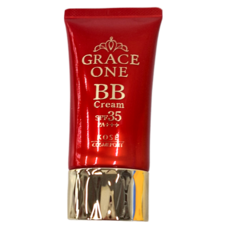 KOSE 高絲 GRACE ONE 極上活妍特濃彈力BB霜 SPF35 PA+++, 保濕乳霜, 粉底液, 溫水可卸, 明亮色, 50g, 1條