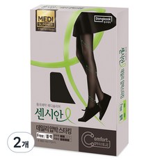 동국제약 센시안 데일리 의료용 압박스타킹 블랙 10~20mmHg, 2개, 팬티형