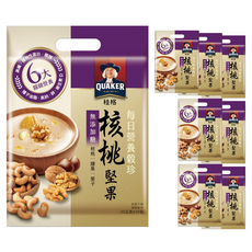 QUAKER 桂格 每日營養穀珍核桃堅果 無添加糖, 25g, 8袋, 10包