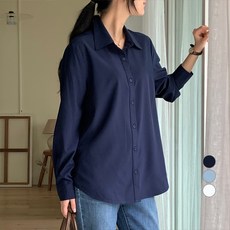 아피나르 여성용 베이직 스탠다드핏 링클프리 셔츠