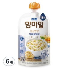 맘마밀 안심밥상 레토르트 이유식 140g, 닭백숙 찹쌀진밥, 6개 - 맘마밀15개월