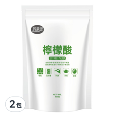 巧易潔 檸檬酸, 500g 重量包, 可自然分解, 不汙染環境, 環保友愛地球, 2包