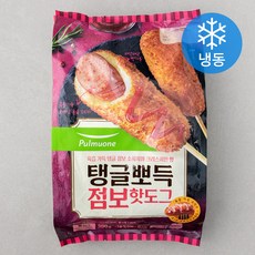 풀무원 탱글뽀득 점보 핫도그 (냉동), 100g, 5개입