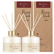 살림백서 라이스 앤 허브 디퓨저, 블랙체리, 200ml, 4개