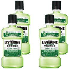 LISTERINE 李施德霖 天然綠茶防蛀護齦漱口水, 含氟化物 強化牙齒 750ml, 4瓶